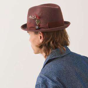 BRIXTON HATT - GAIN FEDORA - CHESTNUT