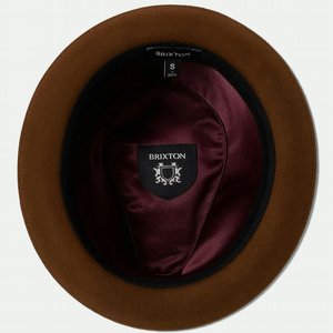 BRIXTON HATT - GAIN FEDORA - COFFEE7CHESTUT 5 thumbnail