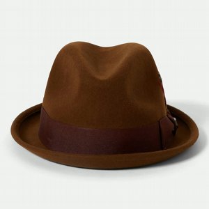 BRIXTON HATT - GAIN FEDORA - COFFEE7CHESTUT 2 thumbnail