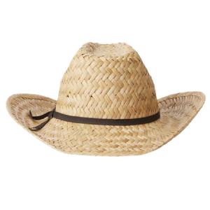 BRIXTON HATT - HOUSTON II STRAW COWBOY HAT - BLACK