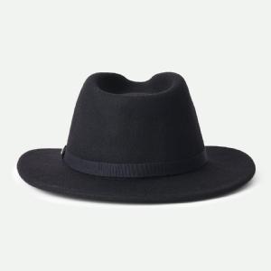 BRIXTON HATT - MESSER PACKABLE FELT FEDORA BLACK 4 thumbnail