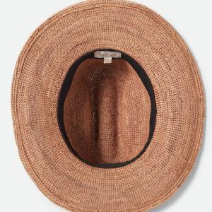 BRIXTON HATT - ODESSA STRAW PACKABLE COWBOY HAT ITALIAN CLAY 2 thumbnail