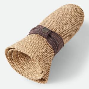 BRIXTON HATT - ROMA STRAW PACKABLE FEDORA MULTI BROWN/CHOCOLATE 3 thumbnail