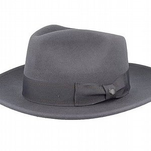 BRIXTON HATT - SWINDLE CONVERTABRIM FEDORA - GREY