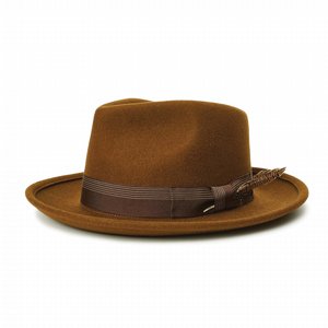 BRIXTON HATT - SWINDLE CONVERTABRIM FEDORA - GREY