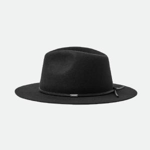 BRIXTON HATT - WESLEY FEDORA - BLACK 3 thumbnail