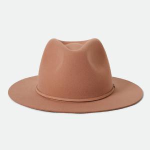BRIXTON HATT - WESLEY FEDORA - ITALIAN CLAY 2 thumbnail