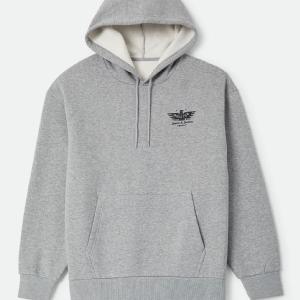 BRIXTON HOOD - EWING HEATHER GREY