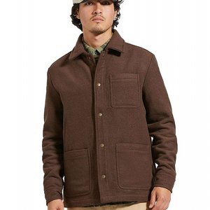 BRIXTON JACKA - SHOP CORE HEATHER PINECONE BROWN