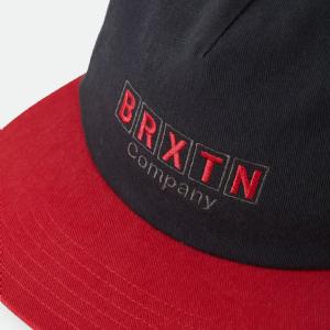 BRIXTON KEPS - BLOCKED SNAPBACK BLACK/RED 3 thumbnail