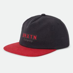 BRIXTON KEPS - BLOCKED SNAPBACK BLACK/RED