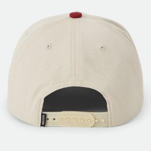 BRIXTON KEPS - BRIXTON BANNER SNAPBACK - WHITE/DARK BRICK 2 thumbnail