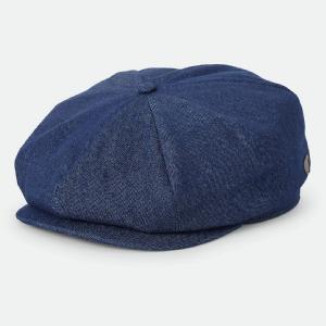 BRIXTON KEPS - BRODD BAGGY FLANNEL SNAP CAP RINSE DENIM