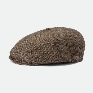 BRIXTON KEPS - BROOD NEWBOYS CAP - BRUN/KHAKI