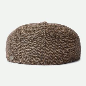 BRIXTON KEPS - BROOD NEWBOYS CAP - BRUN/KHAKI 2 thumbnail
