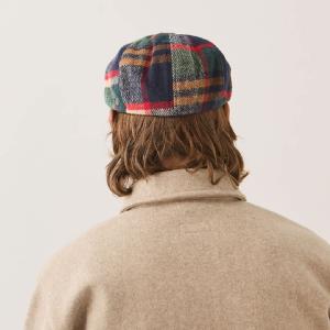 BRIXTON KEPS - BROOD NEWBOYS CAP - Navy/Green/Red/Cream 3 thumbnail