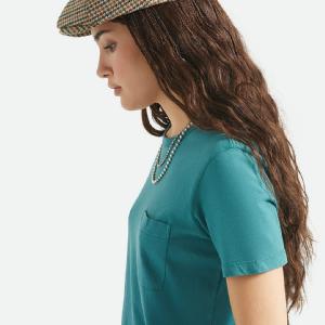 BRIXTON KEPS - BROOD SNAP CAP - DUSTED OCHRE/KHAKI/VERDANT GREEN 2 thumbnail