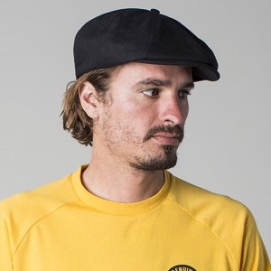 BRIXTON KEPS - BROOD SNAP CAP SVART