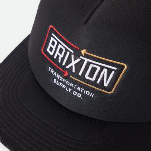 BRIXTON KEPS - CALDWELL NP HP TRUCKER HAT - BLACK/BLACK 3 thumbnail
