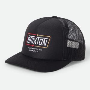 BRIXTON KEPS - CALDWELL NP HP TRUCKER HAT - BLACK/BLACK