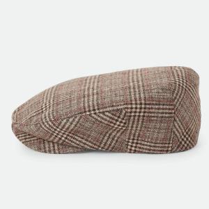 BRIXTON KEPS - CENTURY BARREL SNAP CAP BROWN/TAN/RED PLAID 4 thumbnail