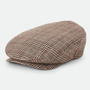 BRIXTON KEPS - CENTURY BARREL SNAP CAP BROWN/TAN/RED PLAID 3 thumbnail