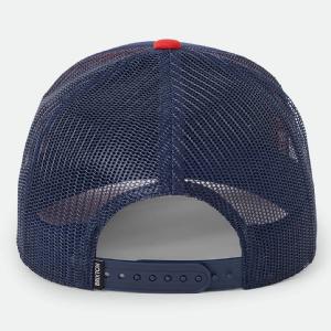 BRIXTON KEPS - CHERRYLAND TRUCKER HAT - WAHSONSED NAVY/CRIM 2 thumbnail