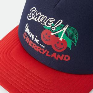 BRIXTON KEPS - CHERRYLAND TRUCKER HAT - WAHSONSED NAVY/CRIM 3 thumbnail