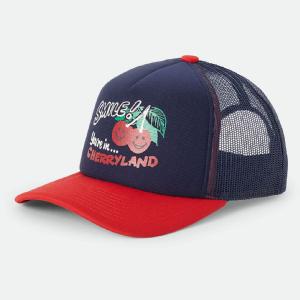 BRIXTON KEPS - CHERRYLAND TRUCKER HAT - WAHSONSED NAVY/CRIM