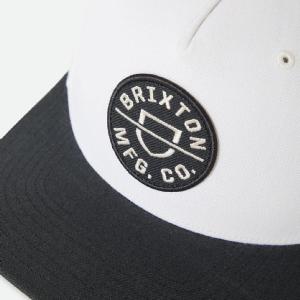 BRIXTON KEPS - CREST C MP SNAPBACK - BLACK/OFFWHITE 2 thumbnail