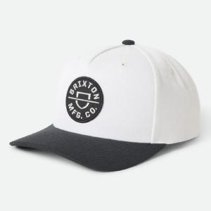 BRIXTON KEPS - CREST C MP SNAPBACK - BLACK/OFFWHITE