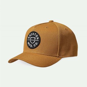 BRIXTON KEPS - CREST C MP SNAPBACK - COPPER/BLACK