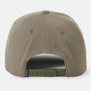 BRIXTON KEPS - CREST C MP SNAPBACK - DARK OLIVE/CARAMEL 2 thumbnail
