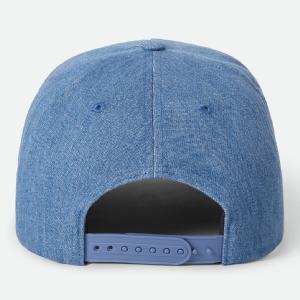 BRIXTON KEPS - CREST C MP SNAPBACK - MEDIUM RINSE DENIM 2 thumbnail