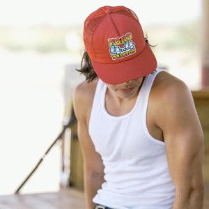 BRIXTON KEPS - FORD 4X4 CHROME TRUCKER HAT RED 4 thumbnail