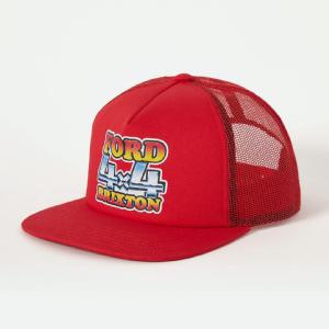 BRIXTON KEPS - FORD 4X4 CHROME TRUCKER HAT RED
