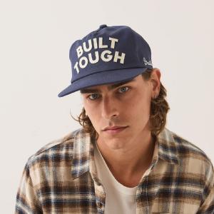 BRIXTON KEPS - FORD BUILD TOUGH SNAPBACK AMERICAN NAVY/WIMBLETON WHITE 2 thumbnail