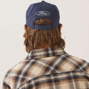 BRIXTON KEPS - FORD BUILD TOUGH SNAPBACK AMERICAN NAVY/WIMBLETON WHITE 4 thumbnail