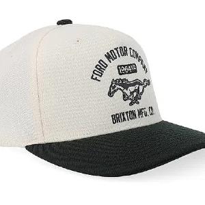BRIXTON KEPS - FORD MUSTANG SNAPBACK AMERICAN WHITEBURNT RUBBER 2 thumbnail
