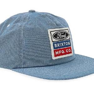 BRIXTON KEPS - FORD SERVICE DEPT SNAPBACK BLUE CAMBREY A-FRAME 2 thumbnail