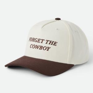 BRIXTON KEPS - FORGET THE COWBOY NP MP SNAPBACK CHOCOLATE/OFFWHITE
