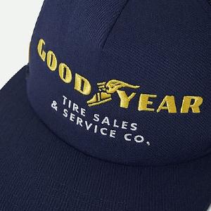 BRIXTON KEPS - GOODYEAR SERVICE MP TRUCKER HAT - NAVY 3 thumbnail