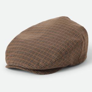 BRIXTON KEPS - HOOLIGAN LW FLAT CAP GREY/BROWN/GOLD