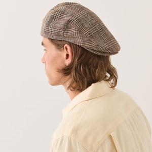 BRIXTON KEPS - HOOLIGAN SNAP CAP Brown/Tan/Red Plaid 5 thumbnail