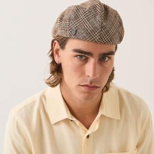 BRIXTON KEPS - HOOLIGAN SNAP CAP Brown/Tan/Red Plaid 2 thumbnail