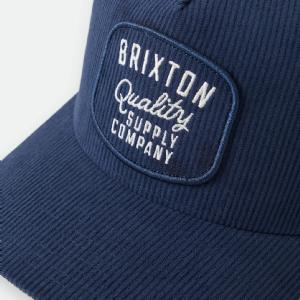 BRIXTON KEPS - HUBAL C MP TRUCKER HAT - DARK NAVY/CORDUROY 3 thumbnail