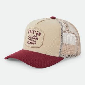 BRIXTON KEPS - HUBAL C MP TRUCKER HAT - DARK NAVY/CORDUROY