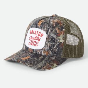 BRIXTON KEPS -HUBAL C NP MP TRUCKER HAT TREE CAMO/OLIVE