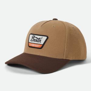 BRIXTON KEPS - LINWOOD C MP SNAPBACK -SAND/BROWN