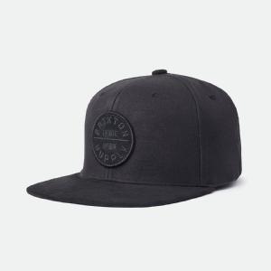 BRIXTON KEPS - OATH III SNAPBACK - BLACK/BLACK